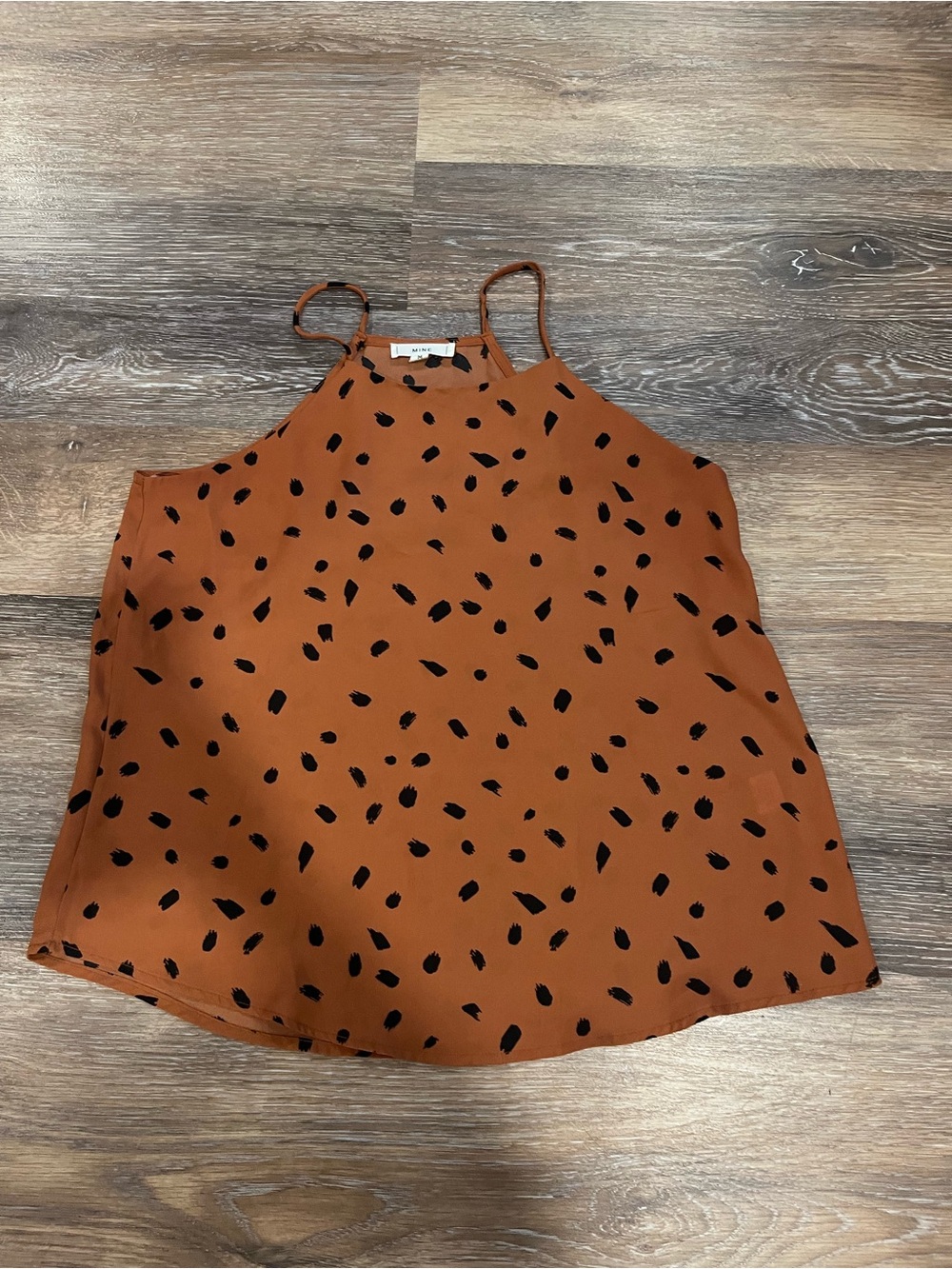 mine Rust Brown Spotted Camisole